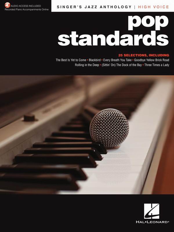 HL287131歌手的爵士選集: 流行標準曲鋼琴譜(高音)附伴奏音頻網址Singer