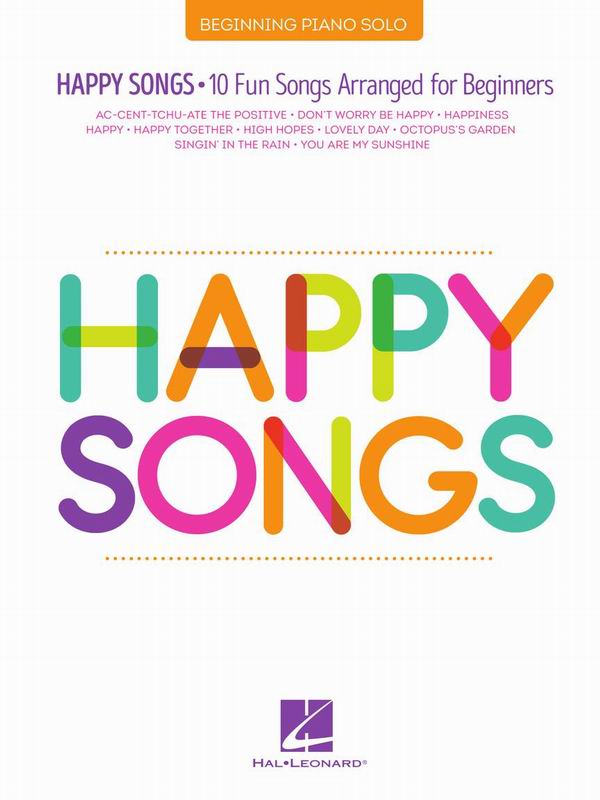 HL346762快樂歌選鋼琴譜(初始級)HAPPY SONGS -10 Fun Songs Arranged for Beginners