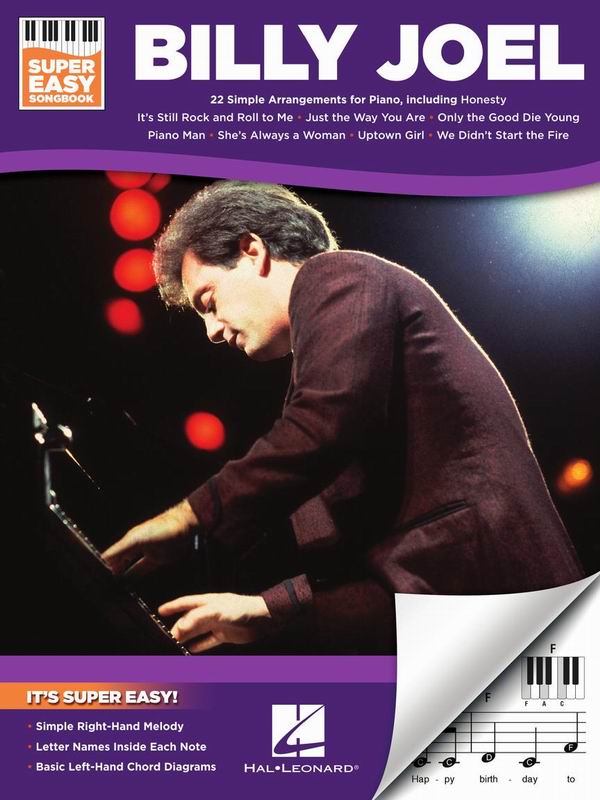 HL329996比利喬-超簡單歌本鋼琴譜BILLY JOEL -Super Easy Songbook