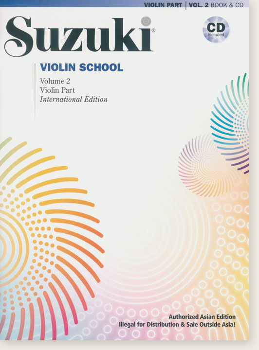 小提琴譜+CD=Suzuki鈴木小提琴指導曲集 第二冊獨奏譜