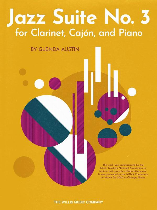 HL324186第3號爵士組曲樂譜(適豎笛、木箱鼓和鋼琴) JAZZ SUITE No. 3 for Clarinet, Cajon, and Piano