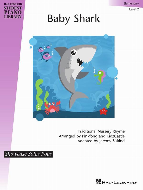 HL364210鯊魚寶寶-流行發表版單曲鋼琴譜(初級2級)