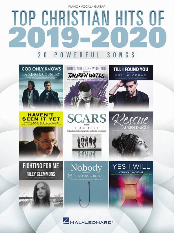 HL334222  2019-2020基督教福音勁曲鋼琴譜TOP CHRISTIAN HITS OF 2019-2020 P/V/G