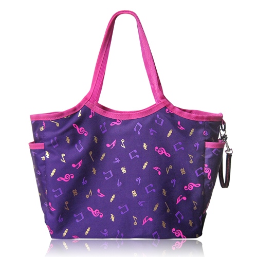 背袋包=音符托特包+可拆卸式小零錢包~浪漫紫