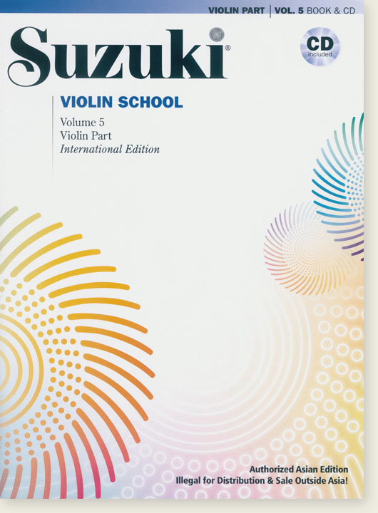 小提琴譜+CD=Suzuki木小提琴指導曲集 第五冊獨奏譜