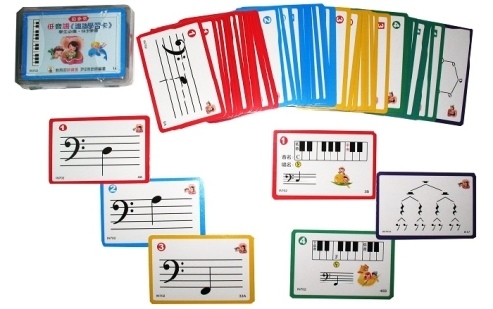 識譜學習卡-低音譜~音符卡.學生必備.快速學會