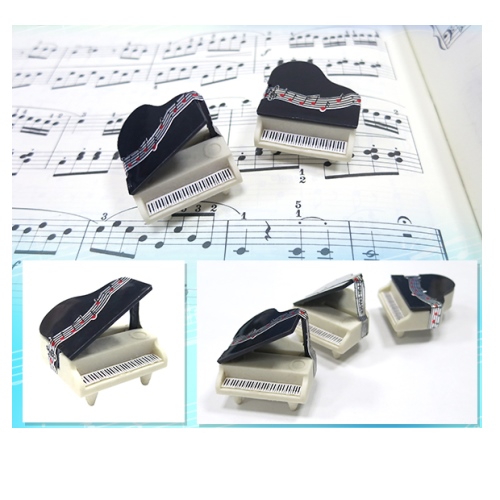 樂器造型橡皮擦-鋼琴／小提琴+琴弓　台灣製造　美觀．實用　音樂個別課 團體課 獎勵 小禮物 