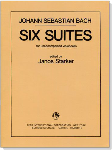 巴哈六首大提琴無伴奏組曲 J. S. BACH SIX SUITES BWV 1007-1012【美國副版】96.98.100.104學年度全國音樂比賽指定曲目