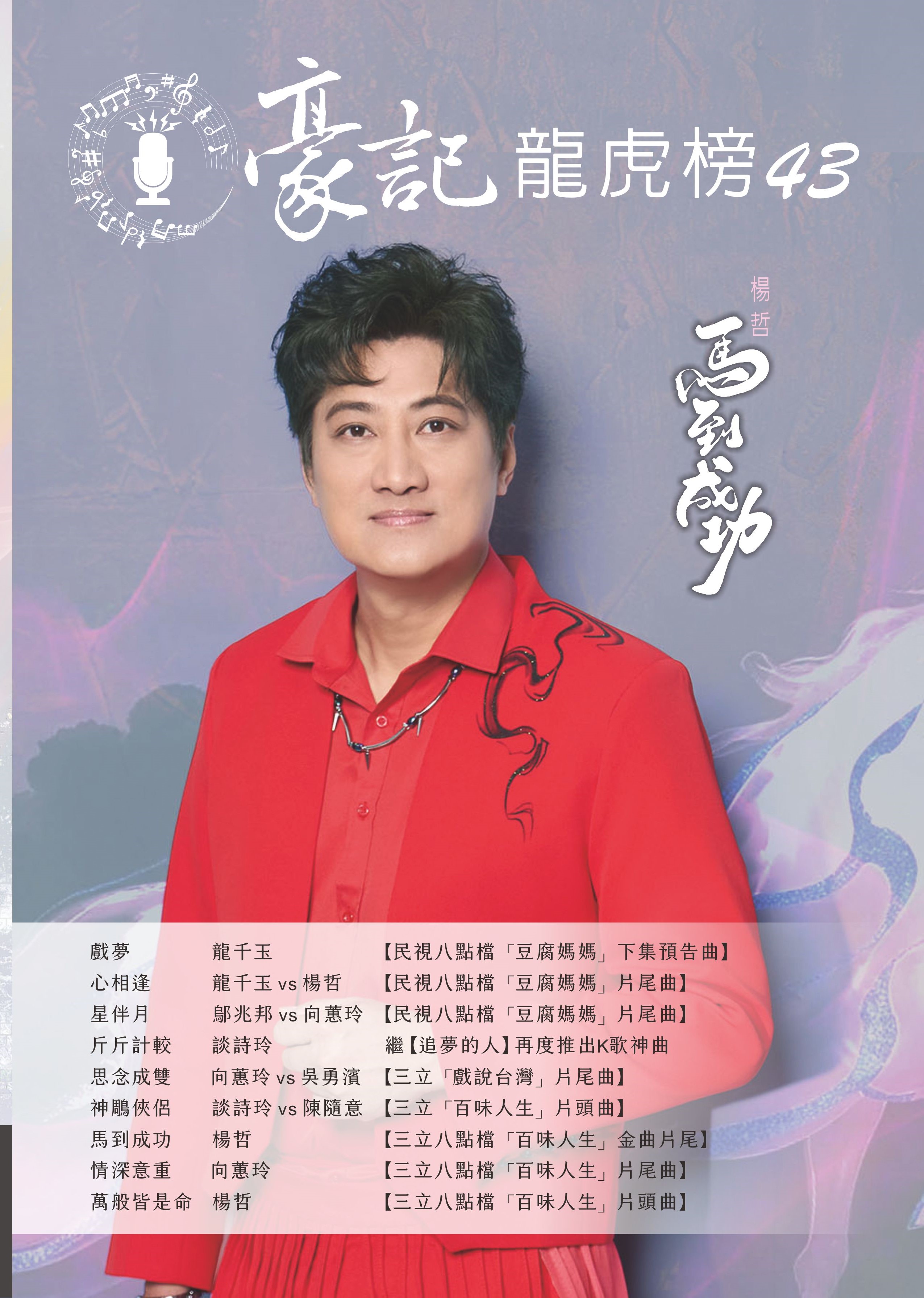 豪記龍虎榜43 簡譜 歌唱班 社區大學 龍千玉 鄔兆邦 向蕙玲 吳勇濱 陳隨意 楊哲 ~豪記唱片